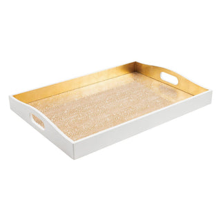 Gold Pebble Large Lacquer Tray