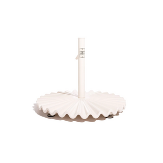 Beach Club Umbrella - Bistro Green Stripe + Clamshell Base