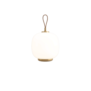 VL 45 Radiohus Portable Table Lamp Brass/White
