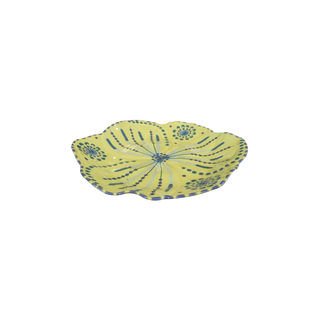 Handpainted Tulip Starter Plate Green