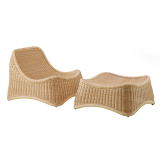 Chill Lounge Chair  + Footstool (indoor/outdoor)
